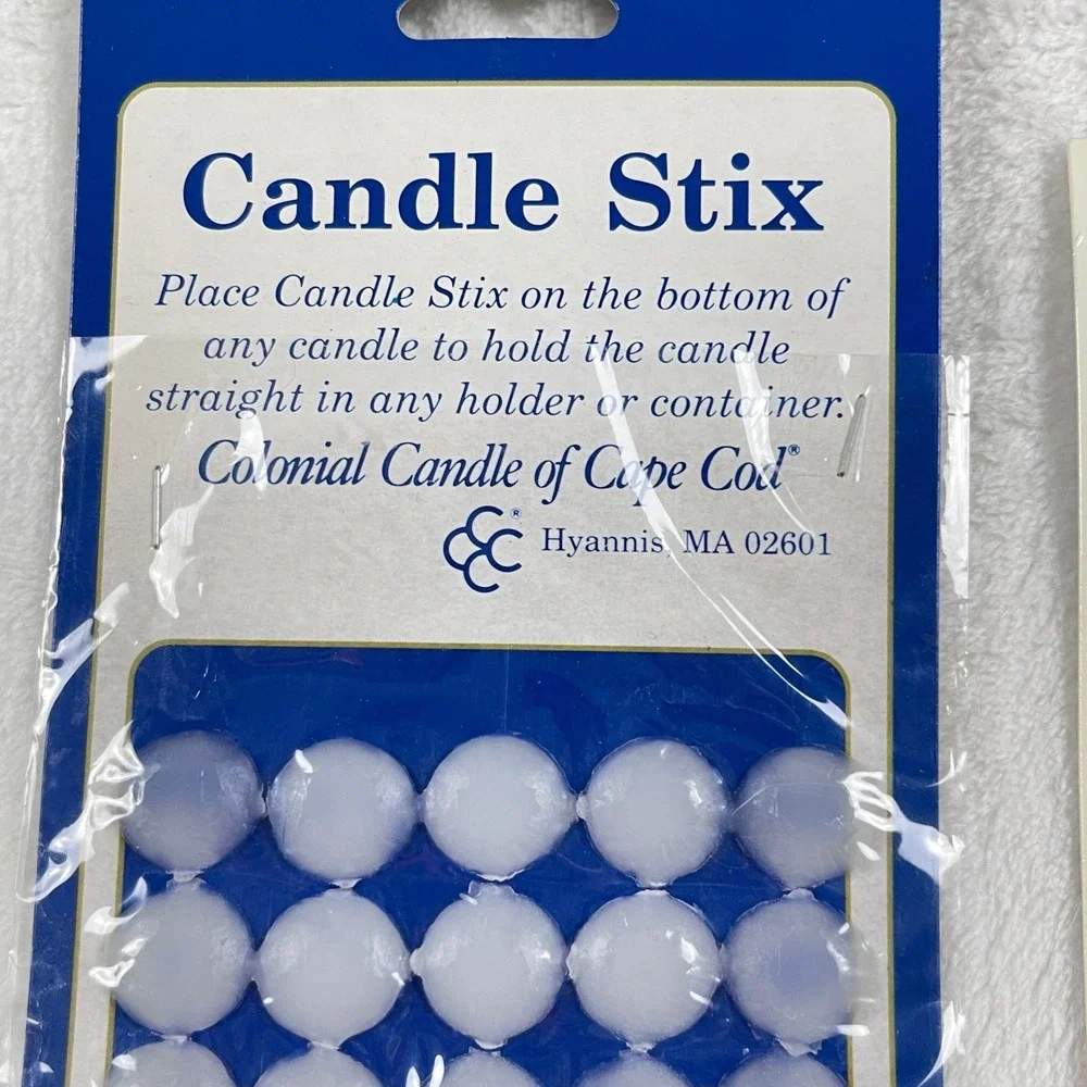 Colonial Candle Stix & Knobler Candle Stickers Adhesive Wax Dots 2 Pack